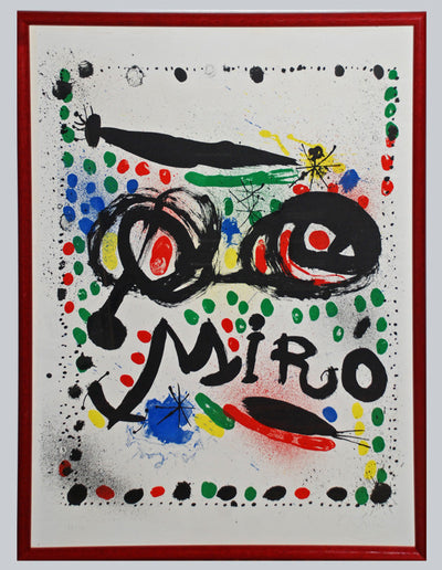 Joan Miro Lithograph for the exhibition "Joan Miro Graphics" (Mourlot 502) 1966