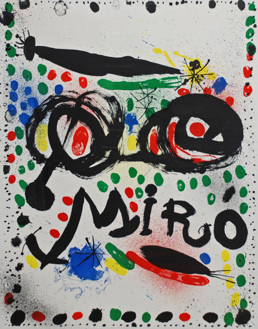 Joan Miro Lithograph for the exhibition "Joan Miro Graphics" (Mourlot 502) 1966