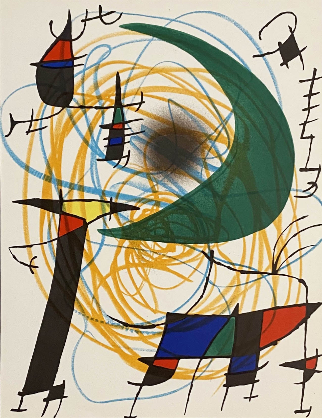Joan Miro Miro Lithographe I, Plate V (Cramer 160, Mourlot 861) 1972