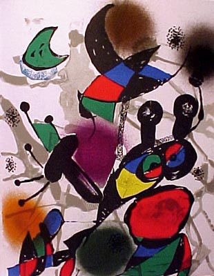 Joan Miro Miro Lithographe III, Plate II (Mourlot 1114) 1977