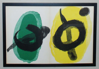 Joan Miro Peintures Murales de Joan Miro Plate 1 and 3 (Mourlot 300, Cramer 68) 1961