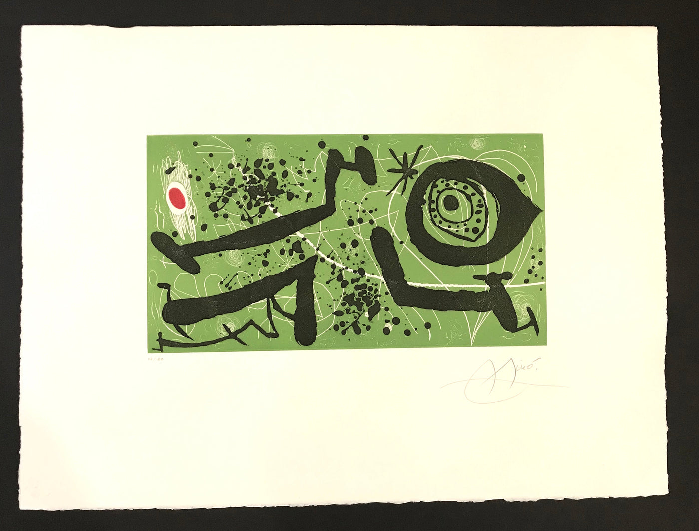 Joan Miro - Picasso and the Ghosts/Picasso I Els Reventos (Dupin 588) 1973