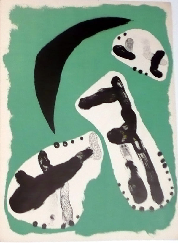 Joan Miro Plate 10 Derriere le Miroir #57-58-59 (Cramer 26 Mourlot 202) 1953