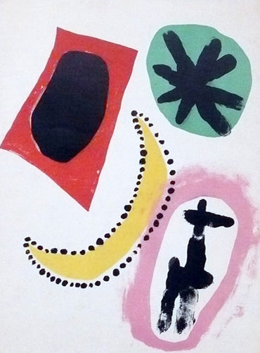 Joan Miro Plate 11 Derriere le Miroir #57-58-59 (Cramer 26 Mourlot 203) 1953