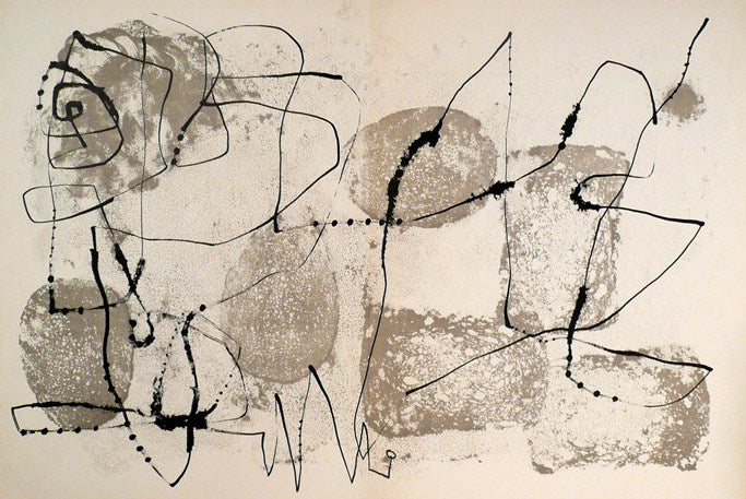 Joan Miro Plate 5 Derriere le Miroir #57-58-59 (Cramer 26 Mourlot 199) 1953