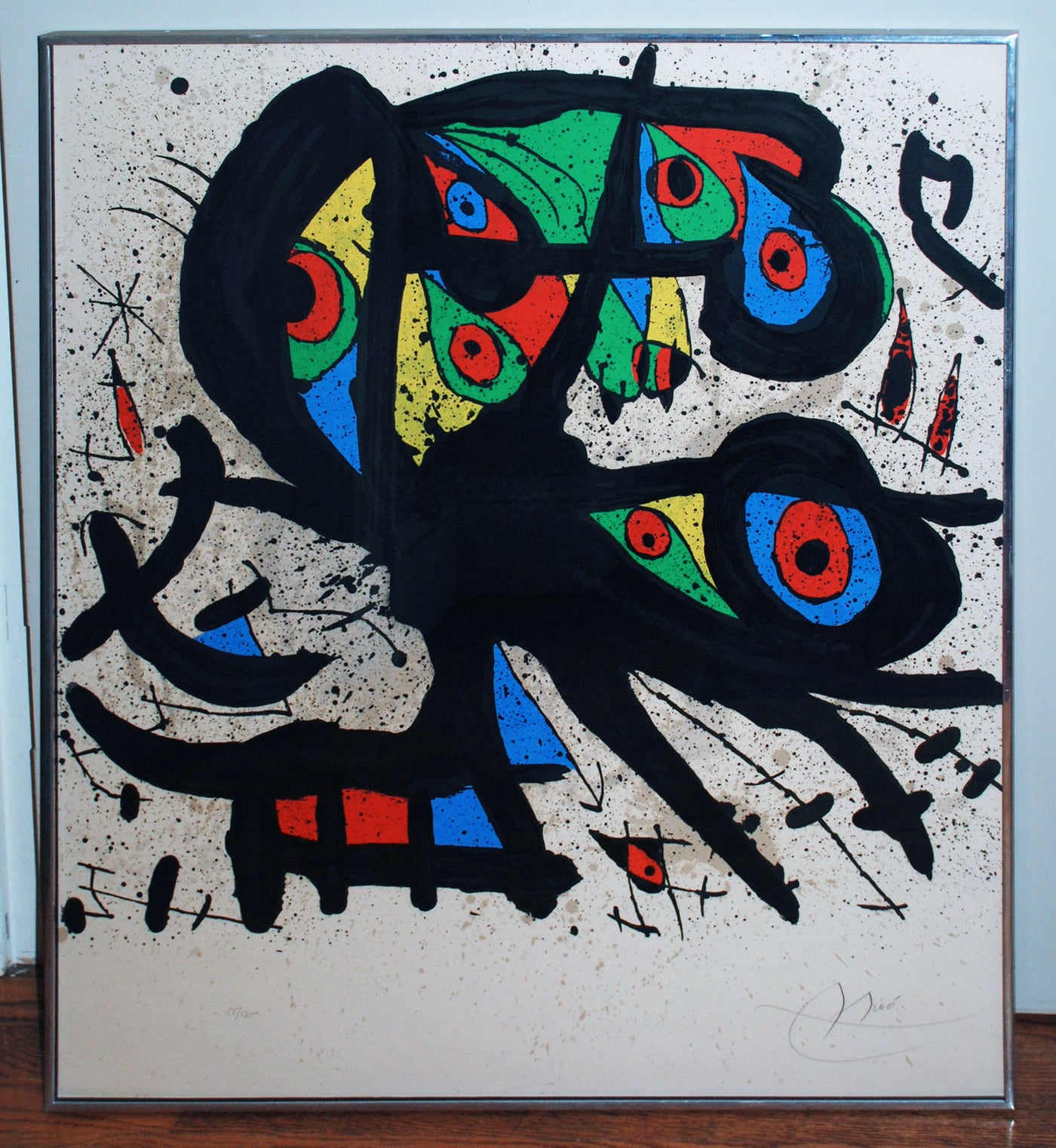 Joan Miro Poster for the Exhibition Agora I (Mourlot 704) 1971