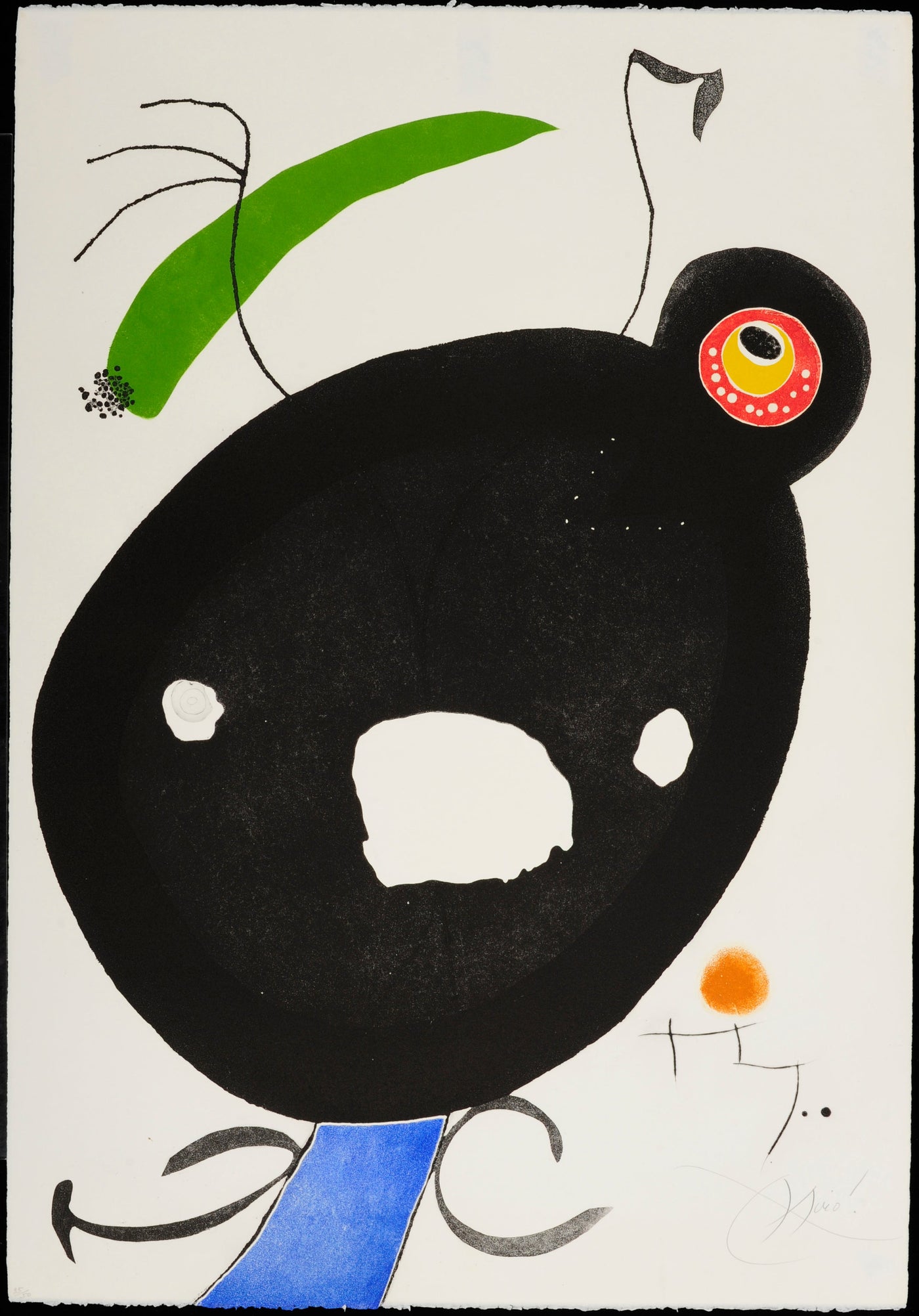 Joan Miro Quatre Colors Aparien El Món…, Plate II (Cramer 213) 1975