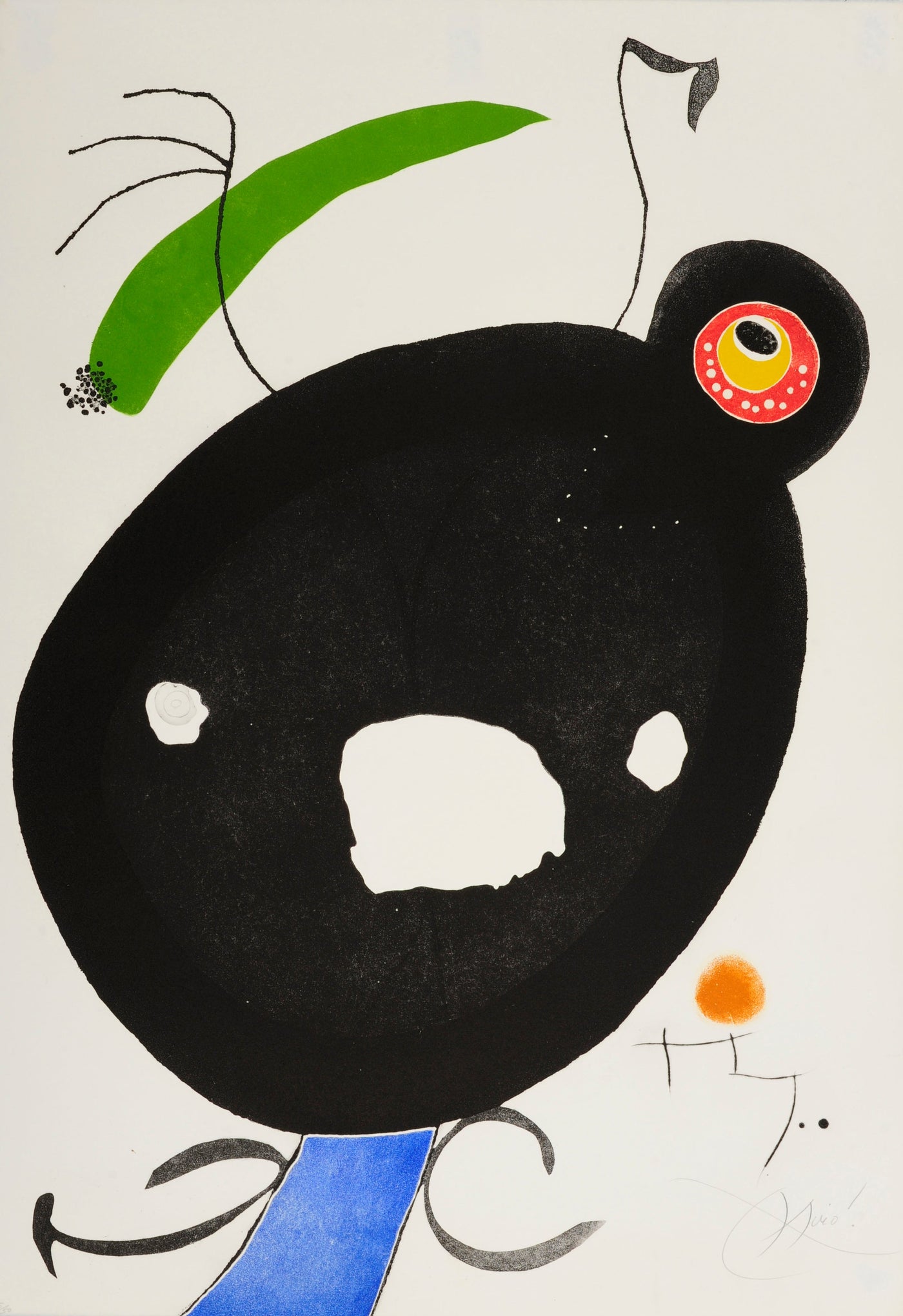 Joan Miro Quatre Colors Aparien El Món…, Plate II (Cramer 213) 1975