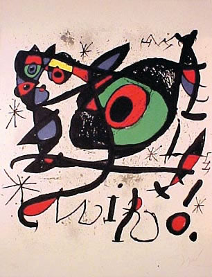 Joan Miro Sabreteixims l'Esultures (Mourlot 848) 1972