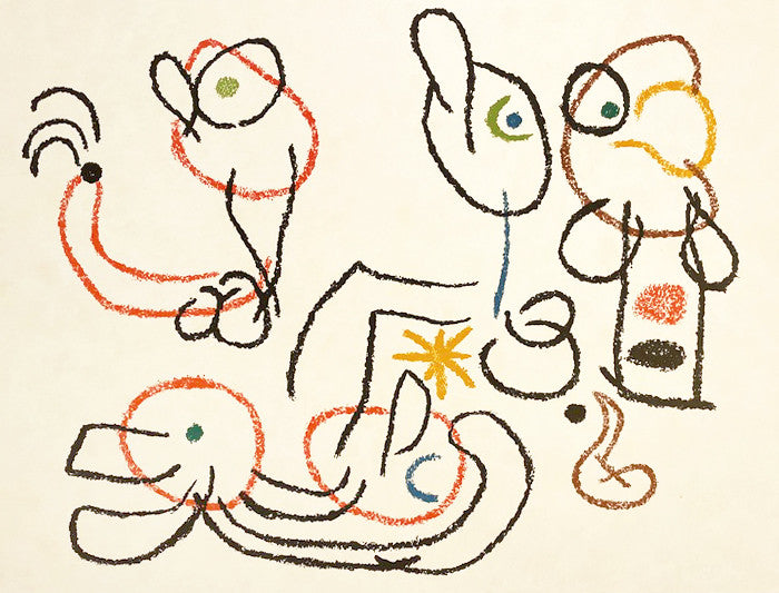 Joan Miro Ubu aux Baleares, Plate 17 (Mourlot 773) 1971