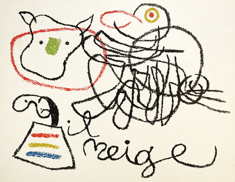 Joan Miro Ubu aux Baleares, Plate 20 (Mourlot 776) 1971
