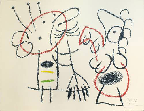 Joan Miro Ubu aux Baleares, Plate 22 (Mourlot 778) 1971