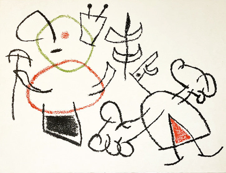 Joan Miro Ubu aux Baleares, Plate 23 (Mourlot 779) 1971