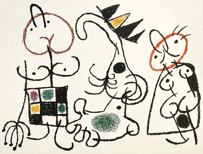 Joan Miro Ubu aux Baleares, Plate 24 (Mourlot 780) 1971