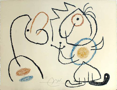 Joan Miro Ubu aux Baleares, Plate 25 (Mourlot 781) 1971