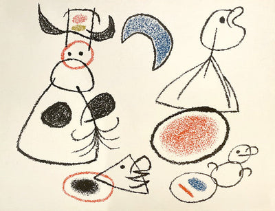 Joan Miro Ubu aux Baleares, Plate 27 (Mourlot 783) 1971