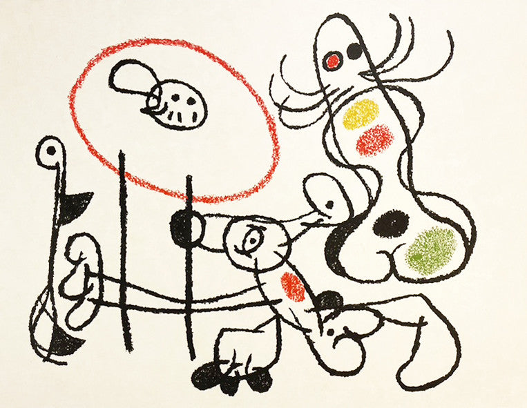 Joan Miro Ubu aux Baleares, Plate 28 (Mourlot 784) 1971