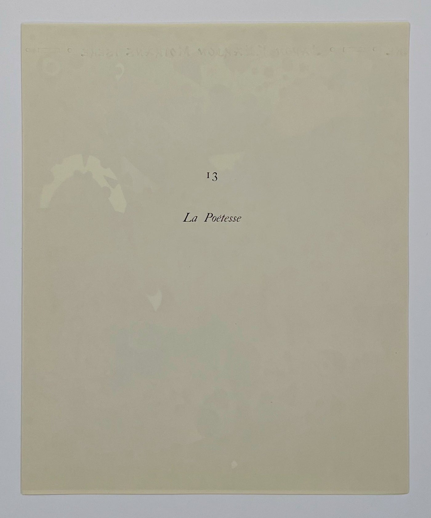 Joan Miro (after) La Poetesse (The Poetess), Plate XIII (Cramer No. 58) 1959