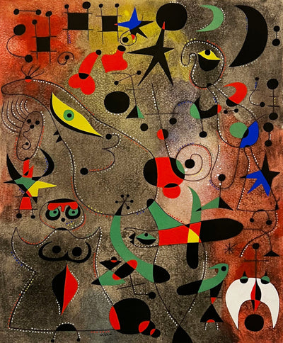 Joan Miro (after) Le reveil au petit jour (Awakening in the Early Morning), Plate XIV (Cramer No. 58) 1959