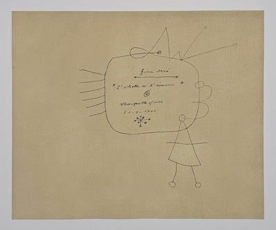 Joan Miro (after) L'echelle de l'evasion (The Escape Ladder), Plate II (Cramer No. 58) 1959