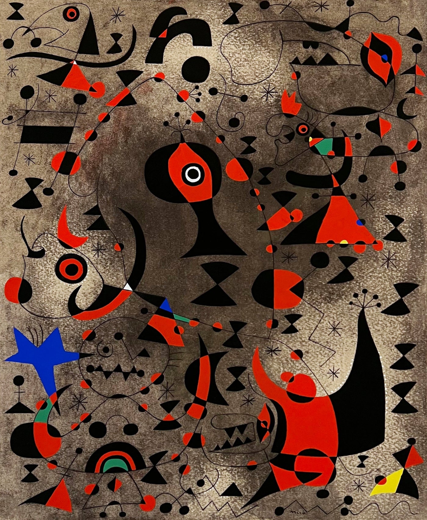 Joan Miro (after) Vers l'arc-en-ciel (Toward the Rainbow), Plate XV (Cramer No. 58) 1959