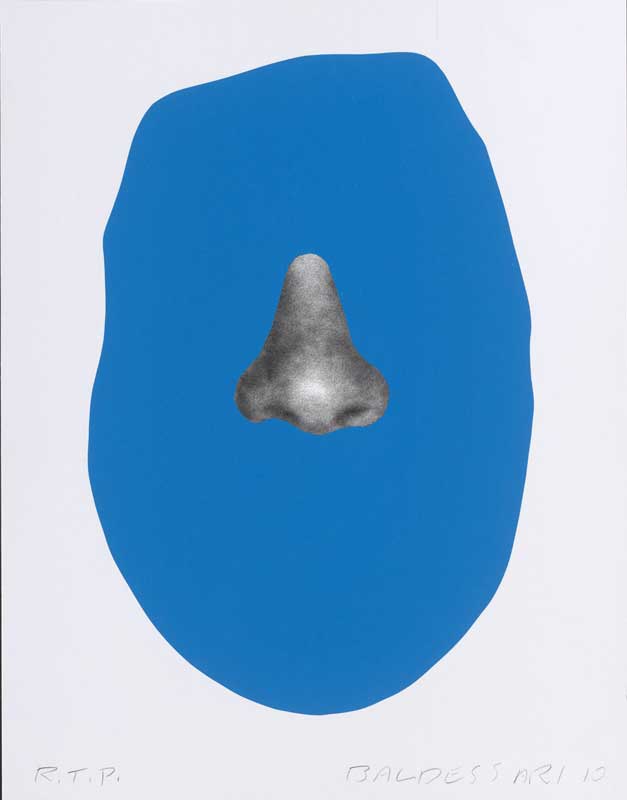 John Baldessari Nose/ Silhouette: Blue 2010