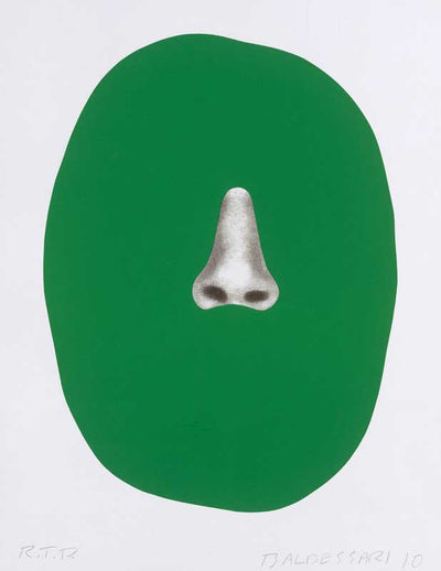 John Baldessari Nose/ Silhouette: Green 2010