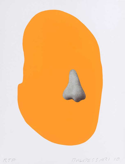 John Baldessari Nose/ Silhouette: Orange 2010