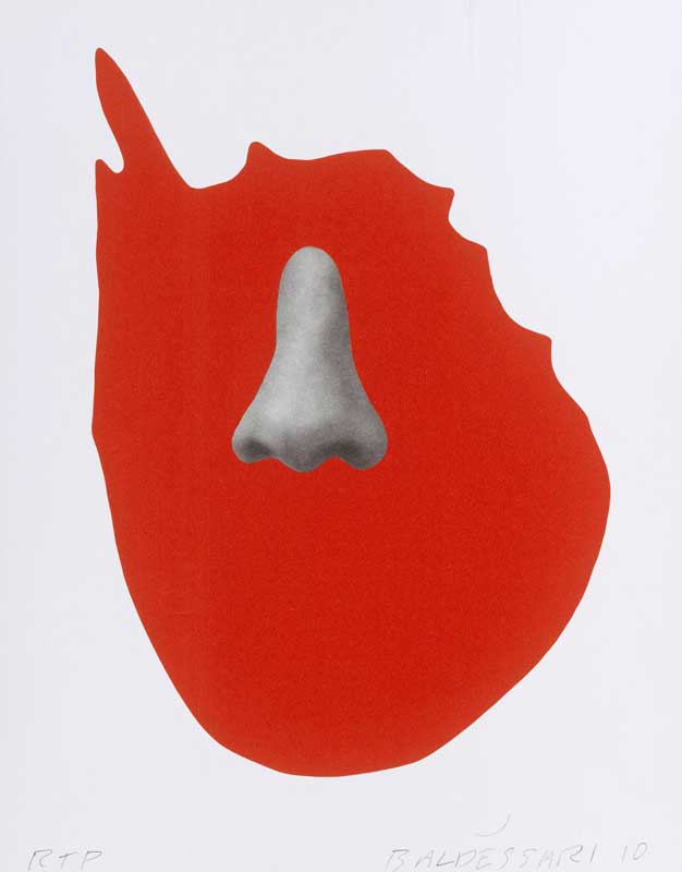 John Baldessari Nose/ Silhouette: Red 2010