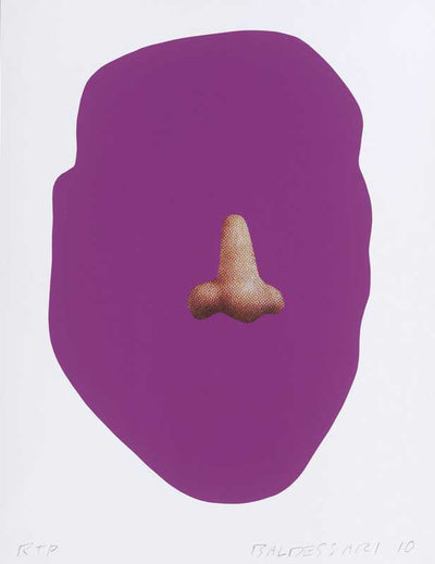 John Baldessari Nose/ Silhouette: Violet 2010