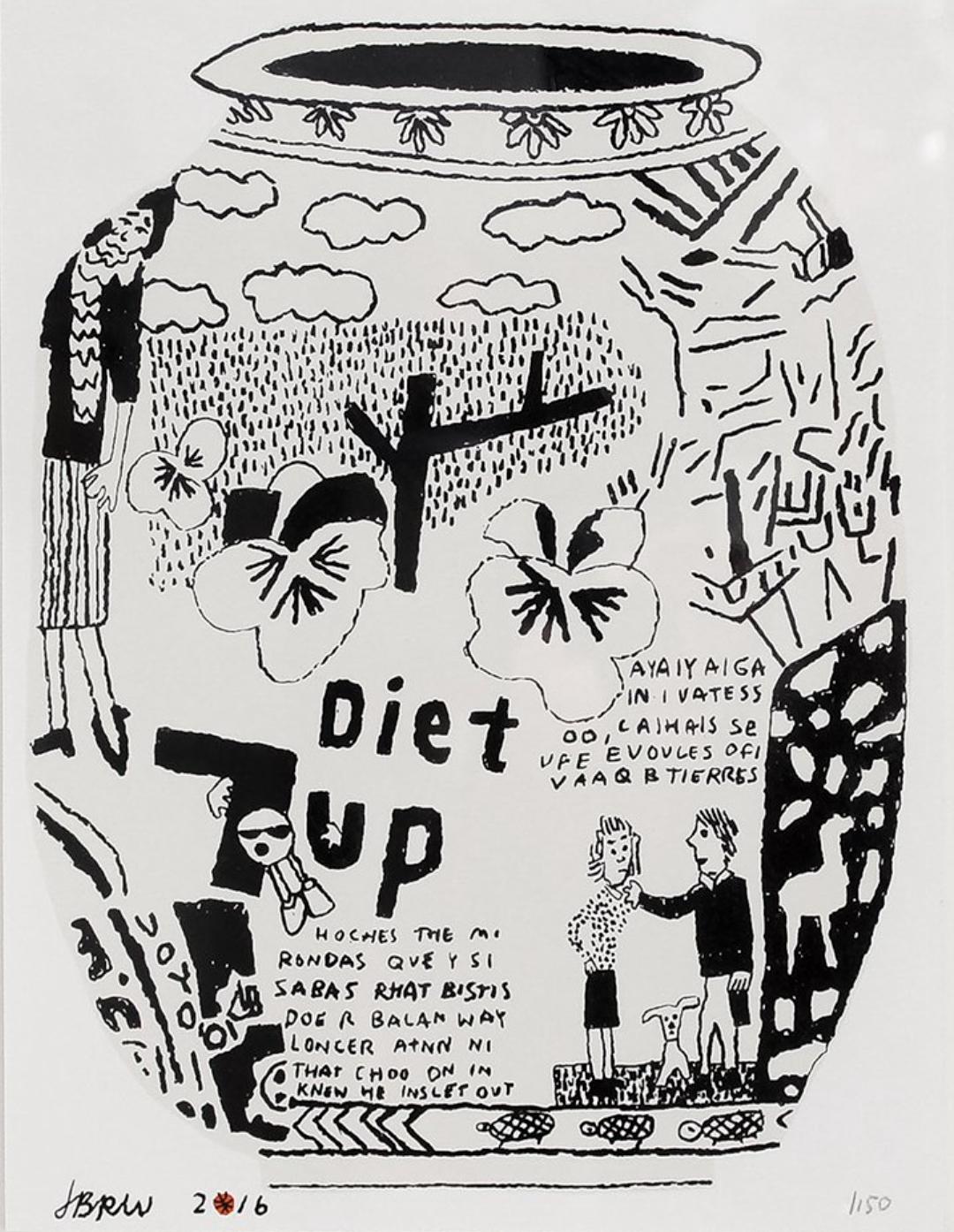 Jonas Wood Diet 7UP Print 2016