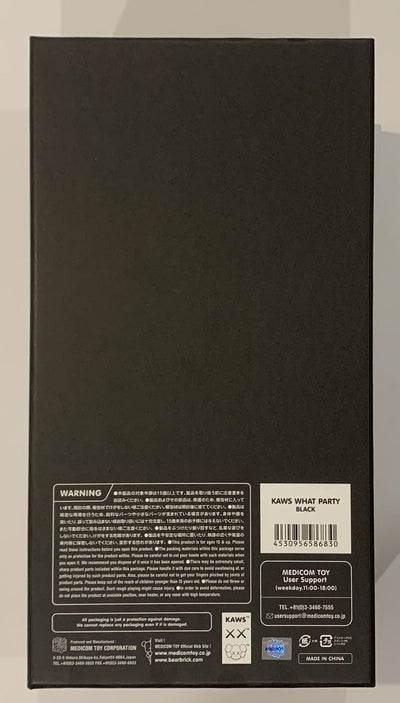 KAWS What Party Vinyl Figure (Black) 2020