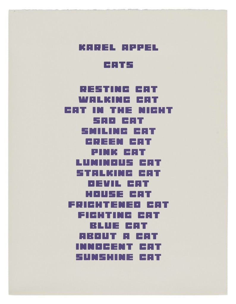 Karel Appel Sad Cat 1978