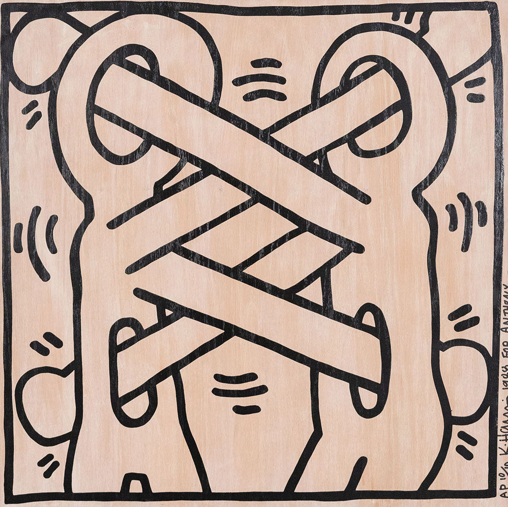 Keith Haring Art Attack on AIDS 1988