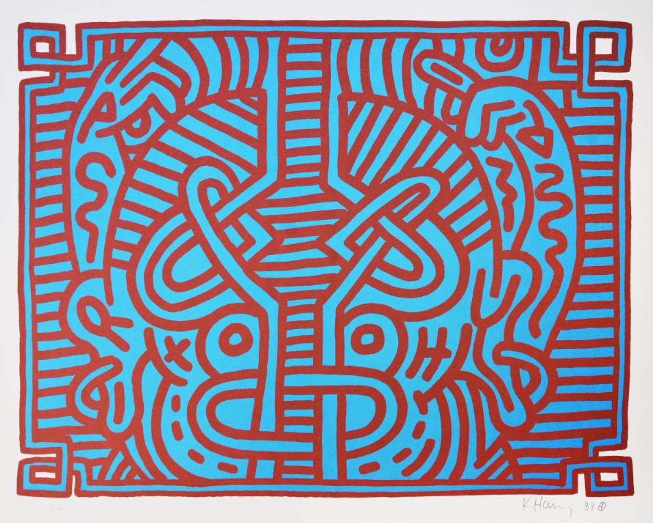 Keith Haring Chocolate Buddha 1 1989
