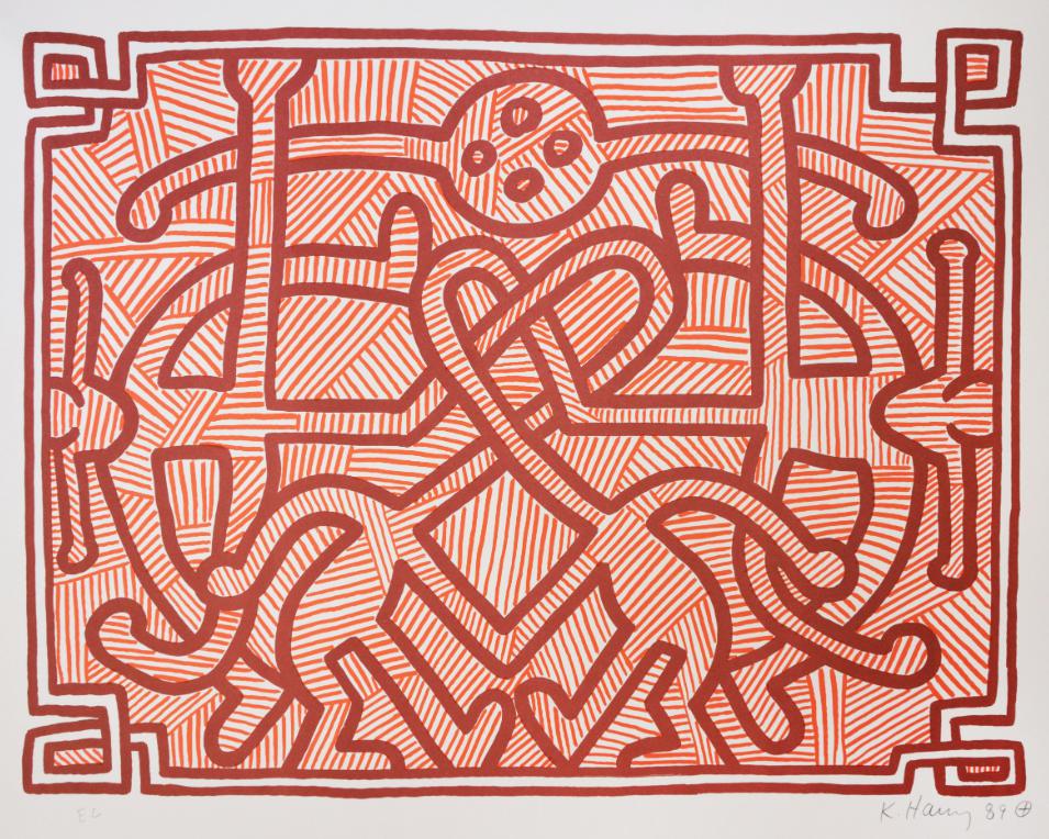 Keith Haring Chocolate Buddha 2 1989