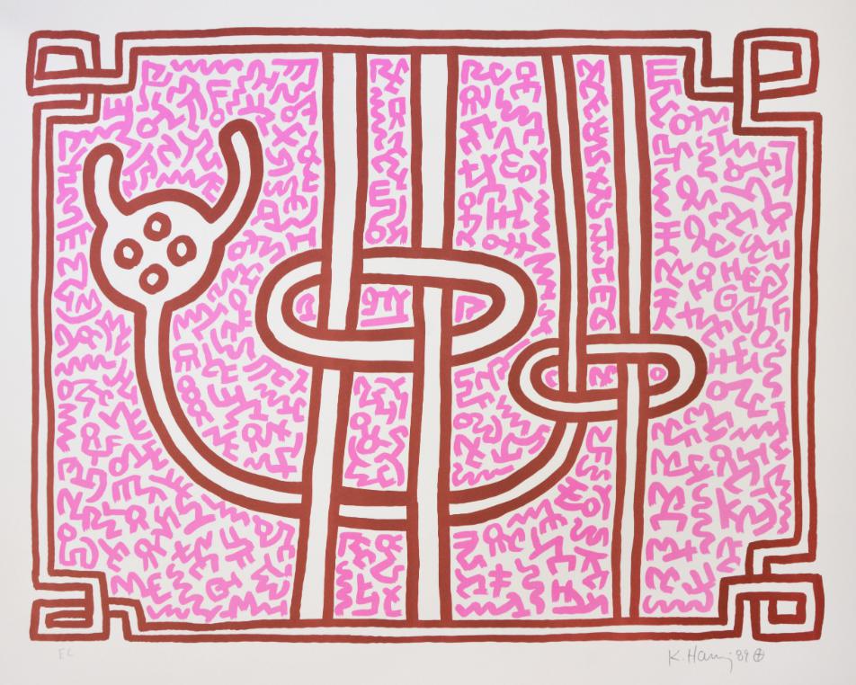Keith Haring Chocolate Buddha 3 1989