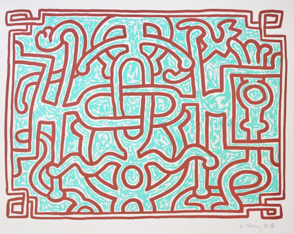 Keith Haring Chocolate Buddha 5 1989