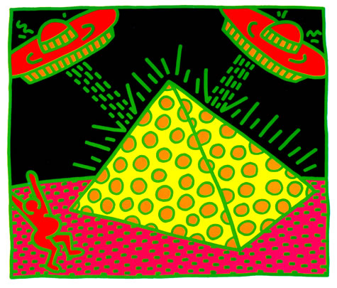 Keith Haring Fertility Plate 2 1983