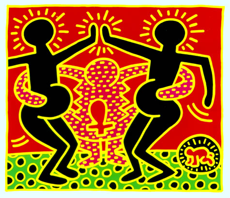 Keith Haring Fertility Plate 4 1983