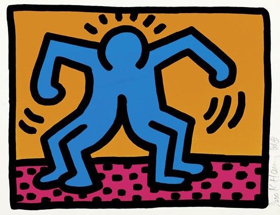 Keith Haring Pop Shop II Plate 1 (L. PP. 96-97) 1988