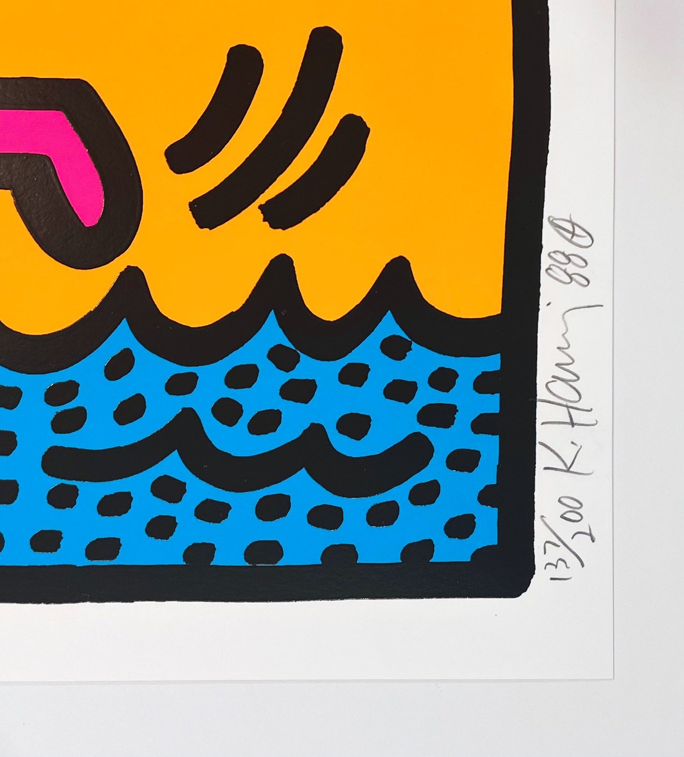 Keith Haring Pop Shop II Plate 3 (L. PP. 96-97) 1988