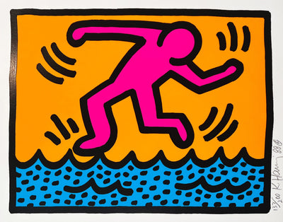 Keith Haring Pop Shop II Plate 3 (L. PP. 96-97) 1988