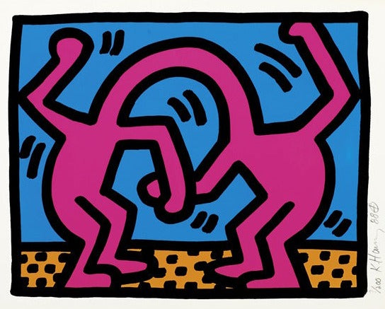 Keith Haring Pop Shop II Plate 4 (L. PP. 96-97) 1988