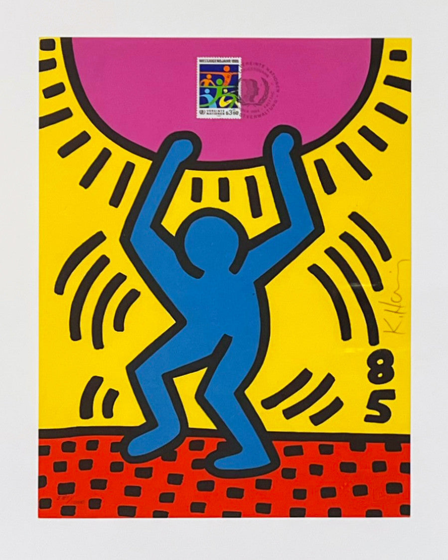 Keith Haring United Nations International Youth Year 1985