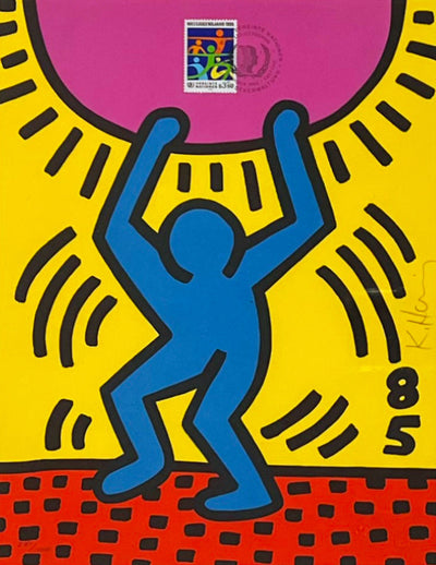 Keith Haring United Nations International Youth Year 1985