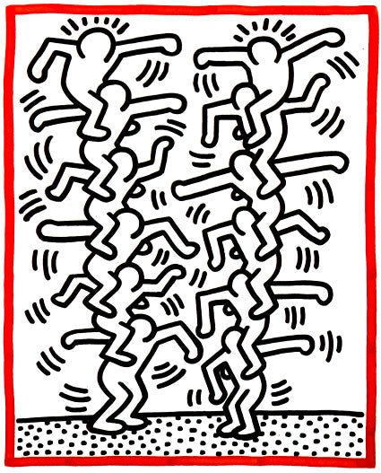 Keith Haring Untitled (One Plate) 1985