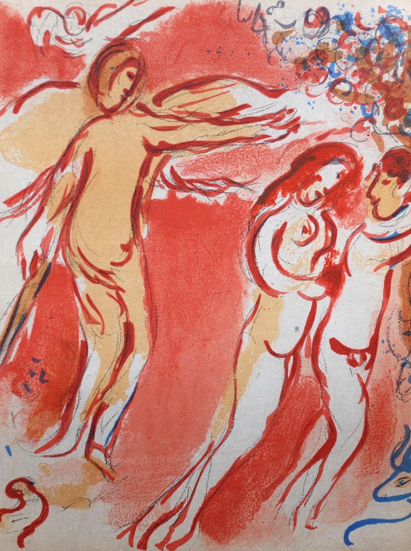 Marc Chagall Adam and Eve are Banished from Paradise (Cramer 42) 1960