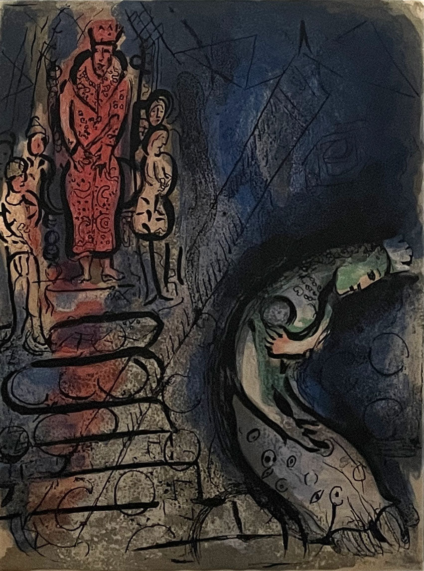 Marc Chagall Ahasuerus Sends Vashti Away (Cramer 42) 1960