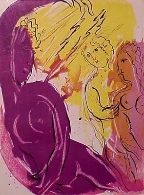Marc Chagall Angel of Paradise (Cramer 25 Mourlot 121) 1956